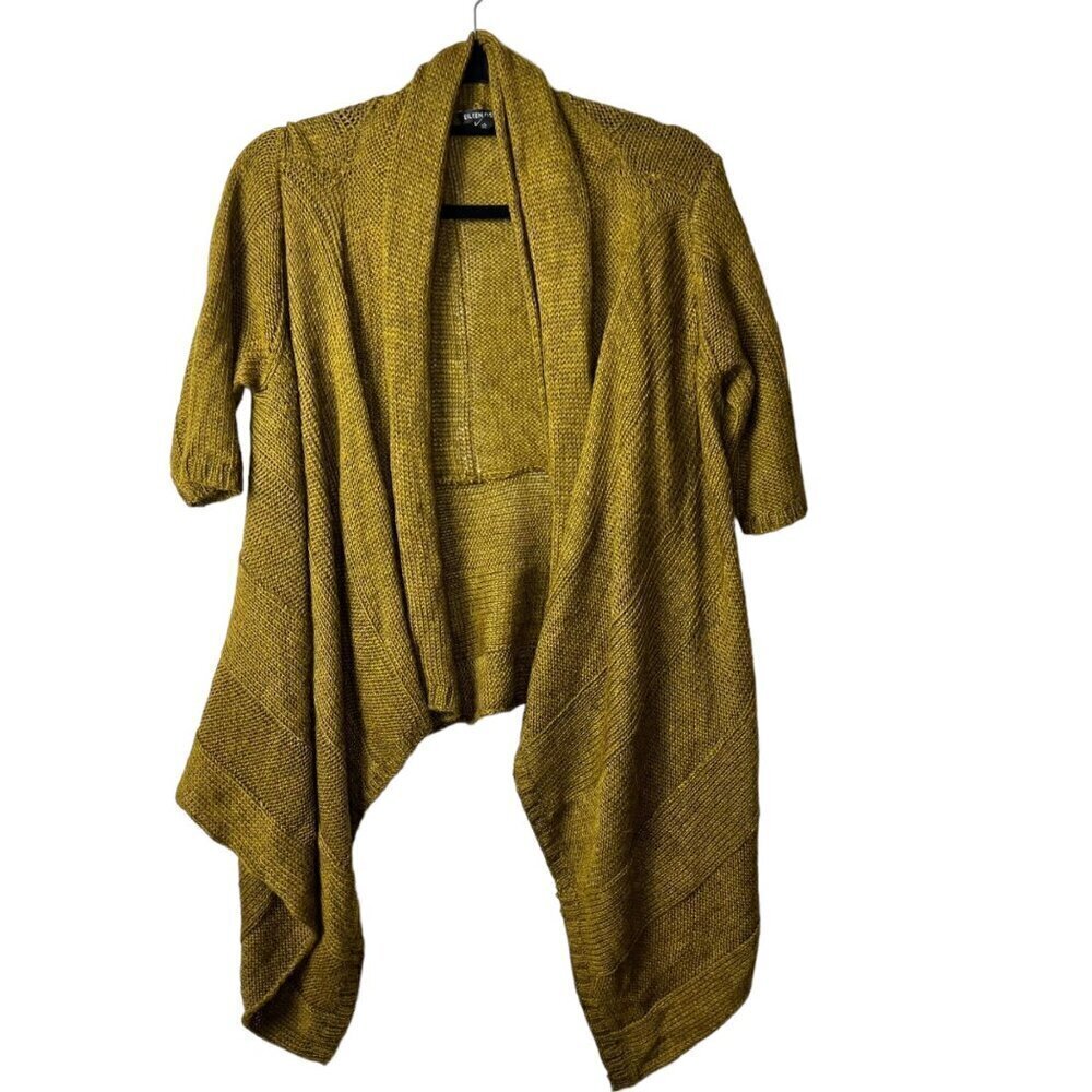 Eileen fisher‎ Italian alpaca and silk green open cardigan women’s medium